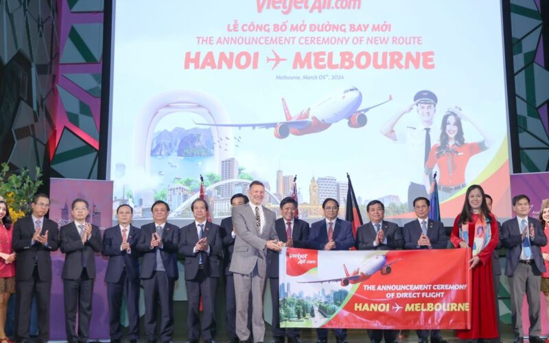 Vietjet layani penerbangan dari Hanoi ke Melbourne dan Hiroshima